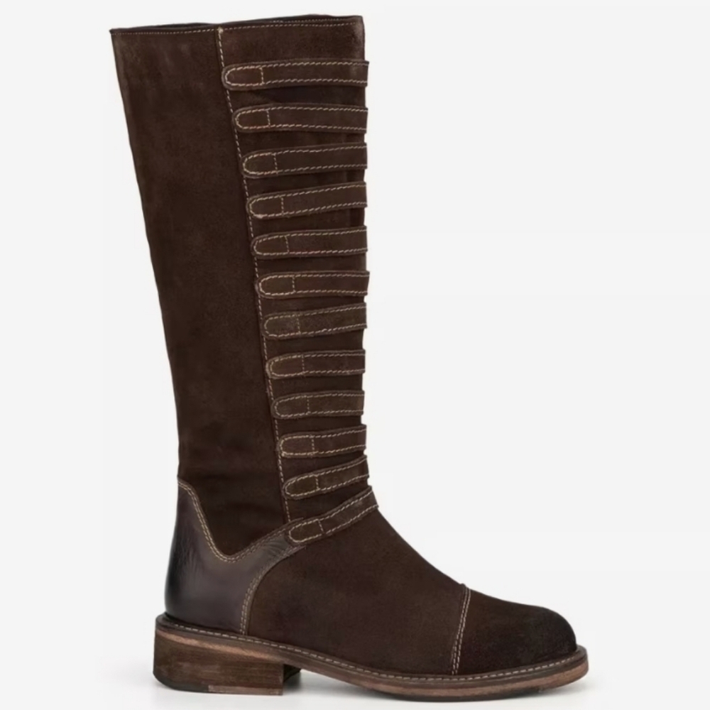 NEW! VINTAGE FOUNDRY Leather Suede Evelyn Riding Boot 7.